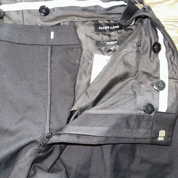 NWT Alton Lane Tailored Fit Mens 34x29 Dress Pants Black. 14 - Picture 5 of 8